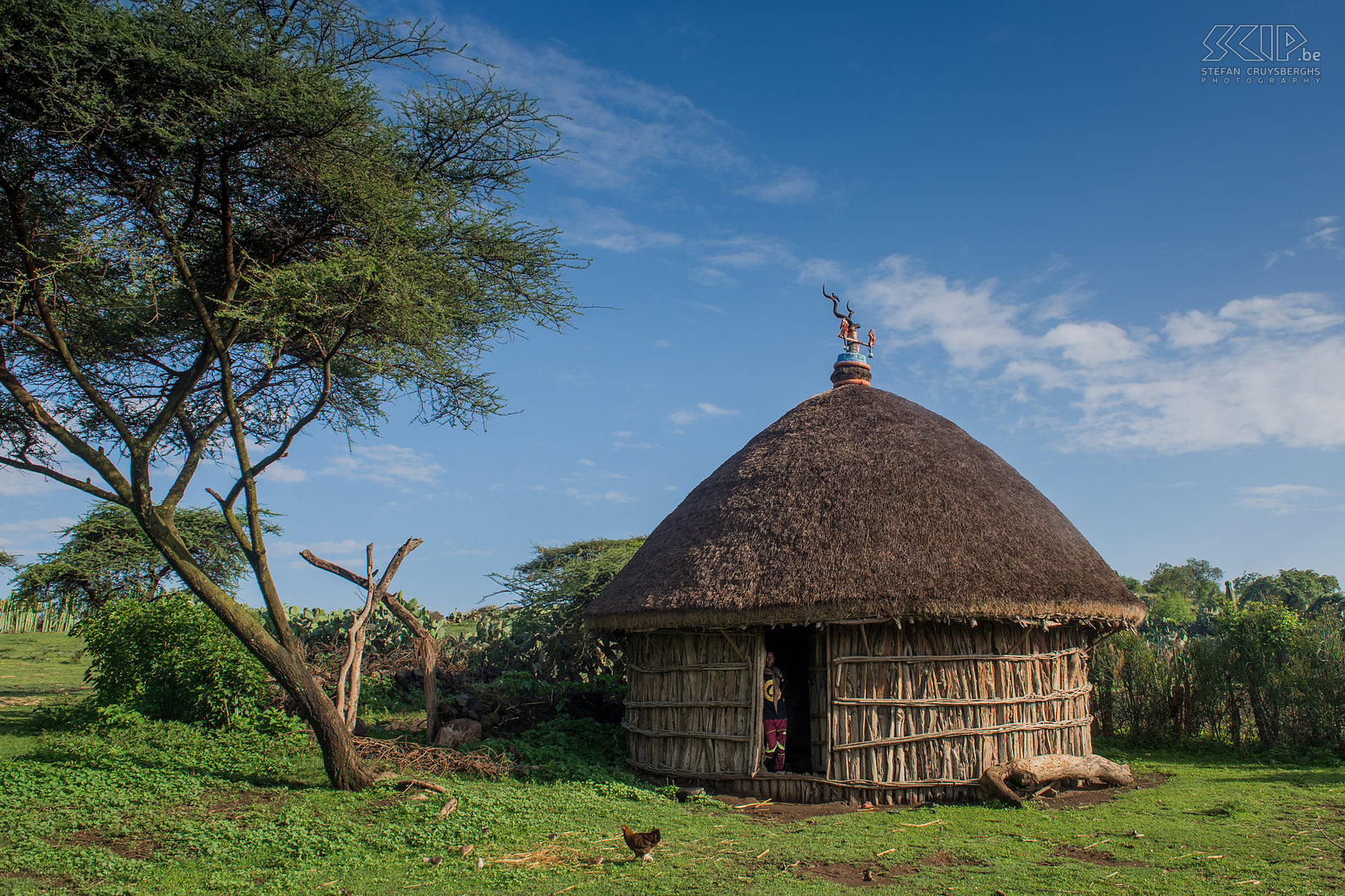 Lake Chitu - Hut Traditionele woning in de Rift Vallei regio van Ethiopië Stefan Cruysberghs